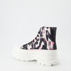 Botins Bottines Tread Slick Alexander McQueen Preto Femme