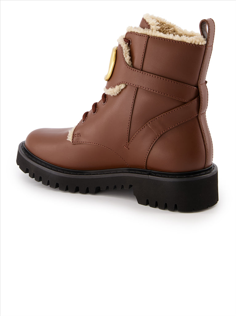 Bottines Bottines VLogo Valentino Garavani Marron Femme