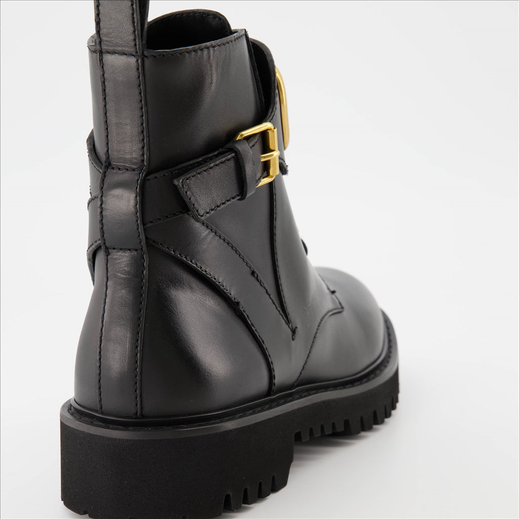 Bottines Bottines VLogo Valentino Garavani Noir Femme