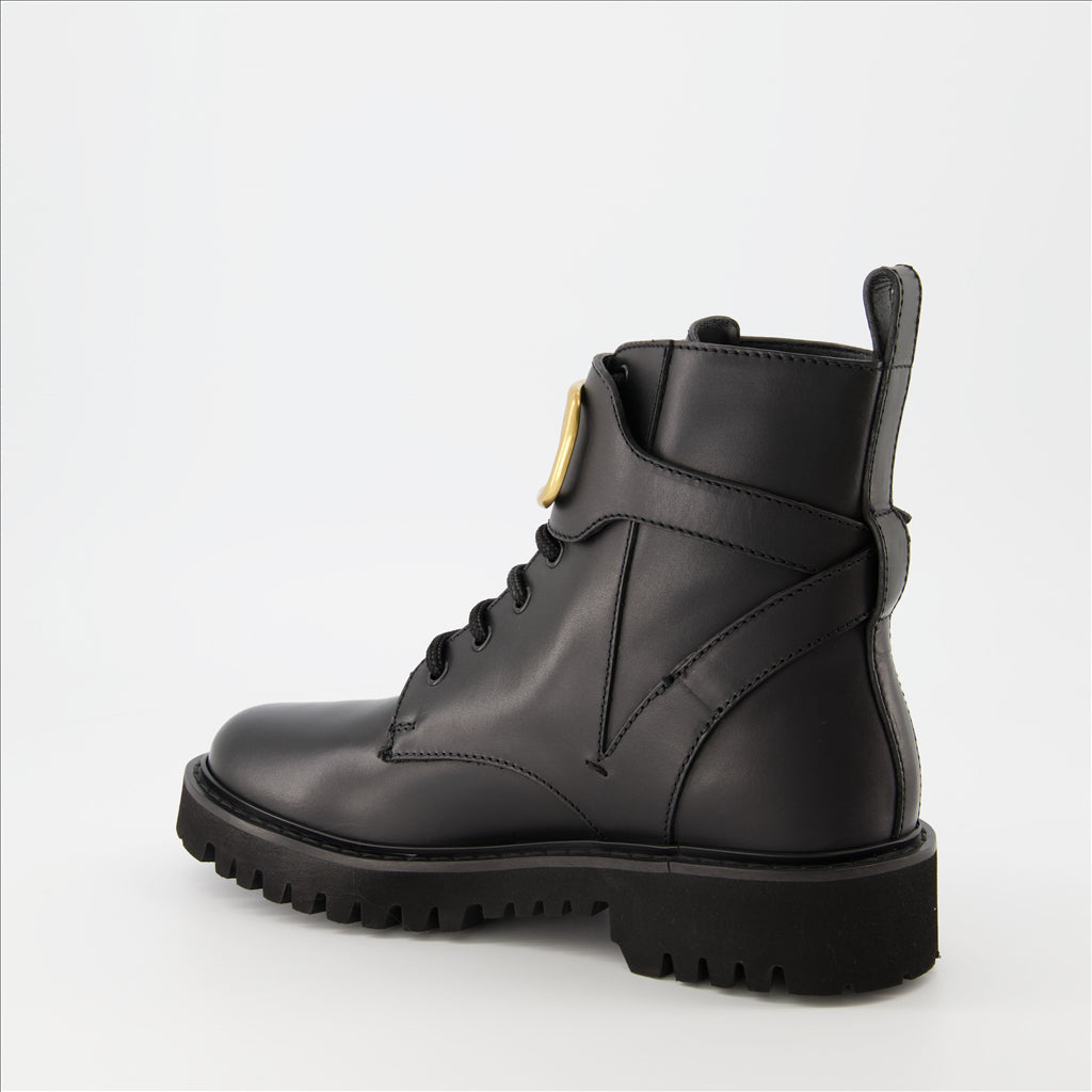 Bottines Bottines VLogo Valentino Garavani Noir Femme