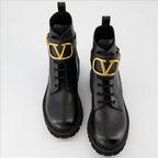 Bottines Bottines VLogo Valentino Garavani Noir Femme