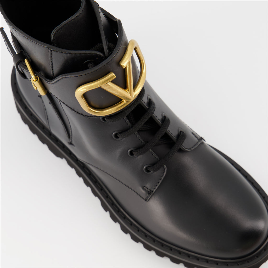 Bottines Bottines VLogo Valentino Garavani Noir Femme