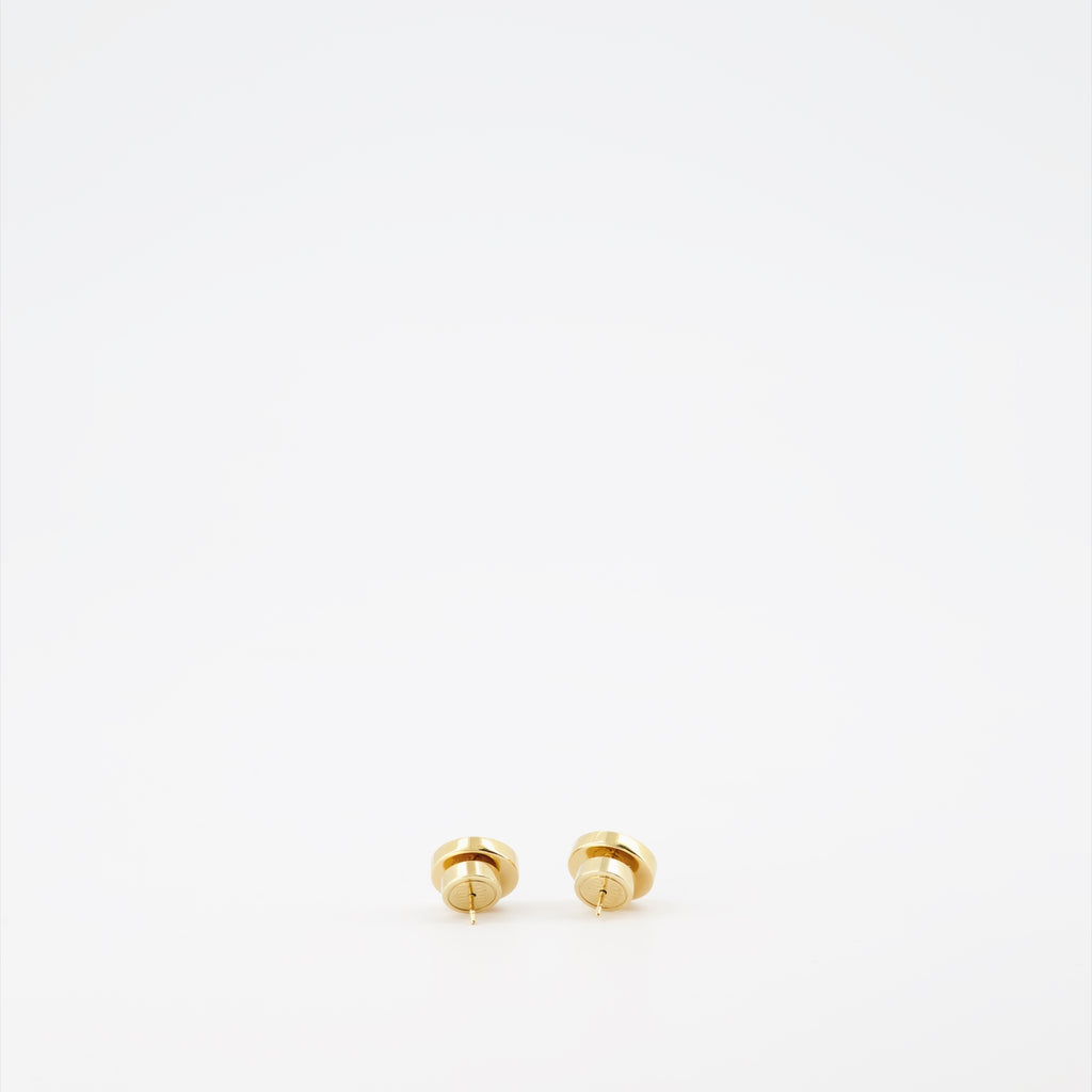 Jewelry Enameled metal earrings Miu Miu Gold Women