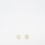 Boucles d'oreilles en métal blanc