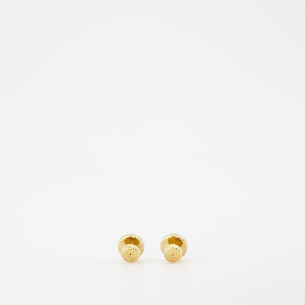 Boucles d'oreilles en métal blanc