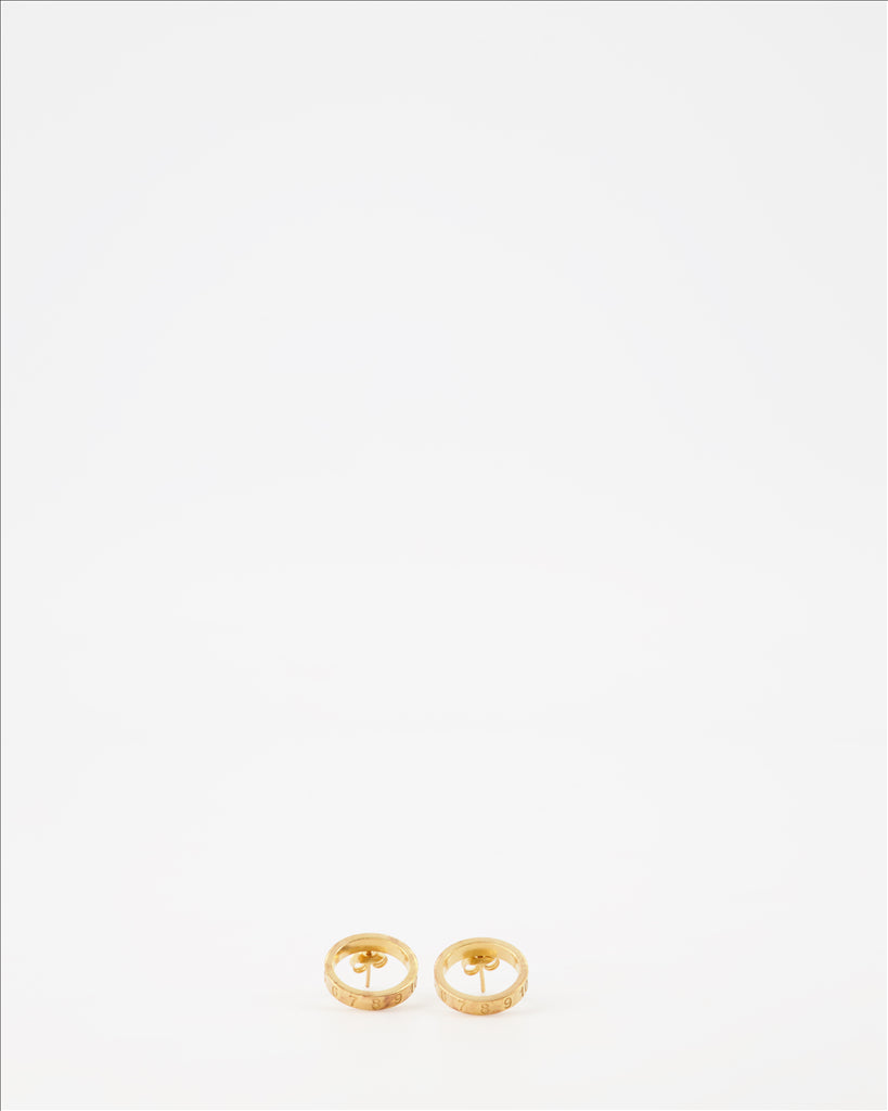 Bijoux Boucles d'oreilles numérotées Maison Margiela Doré Femme