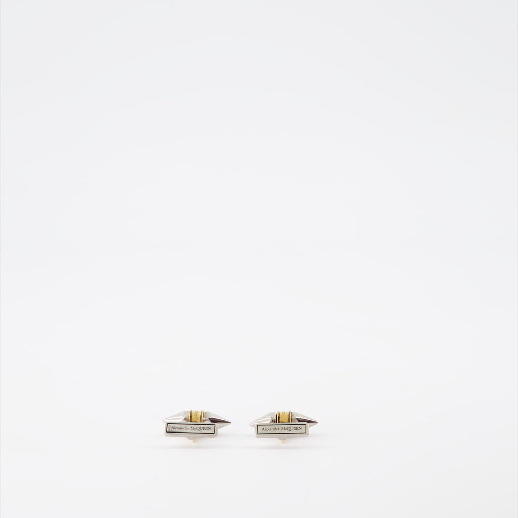 Jewelry Punk cufflinks Alexander McQueen Silver Man