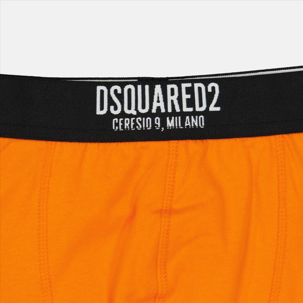 언더웨어 및 홈웨어 Boxer à logo Dsquared2 주황색 Homme