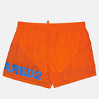Beachwear Maxi logo swim trunks Dsquared2 Orange Man