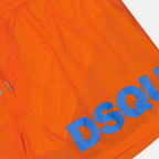 Beachwear Maxi logo swim trunks Dsquared2 Orange Man