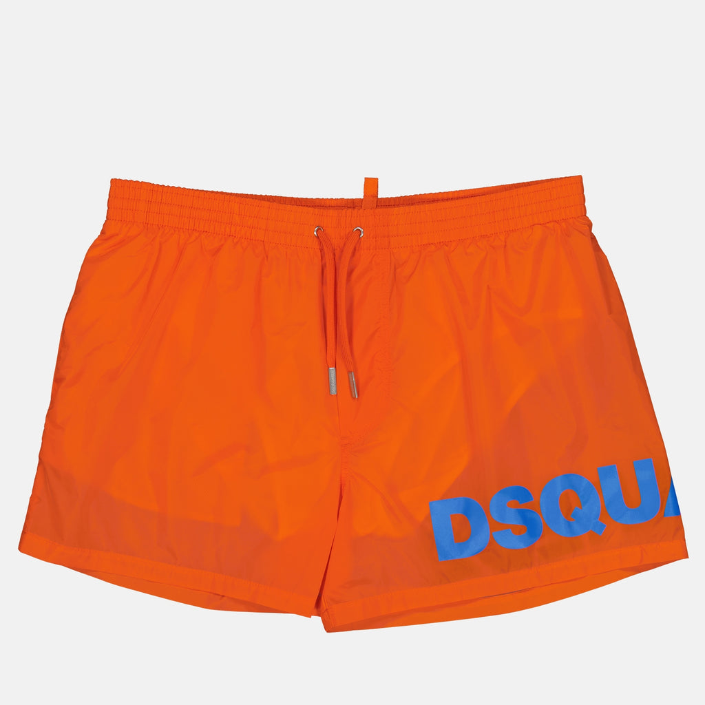 Beachwear Maxi logo swim trunks Dsquared2 Orange Man