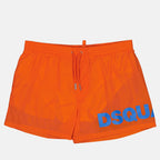 Beachwear Maxi logo swim trunks Dsquared2 Orange Man