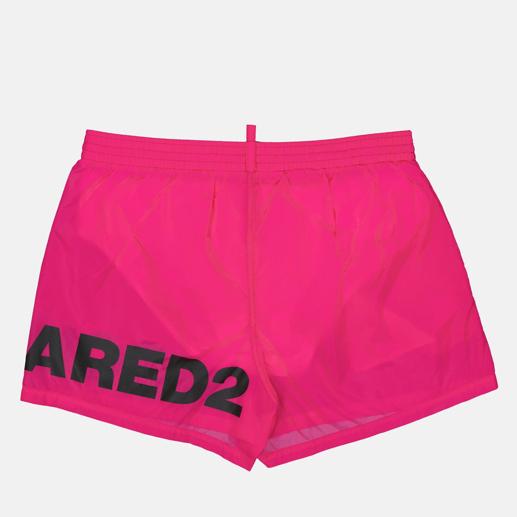 Beachwear Boxer de bain maxi logo Dsquared2 Rose Homme