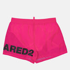 Beachwear Boxer de bain maxi logo Dsquared2 Rose Homme