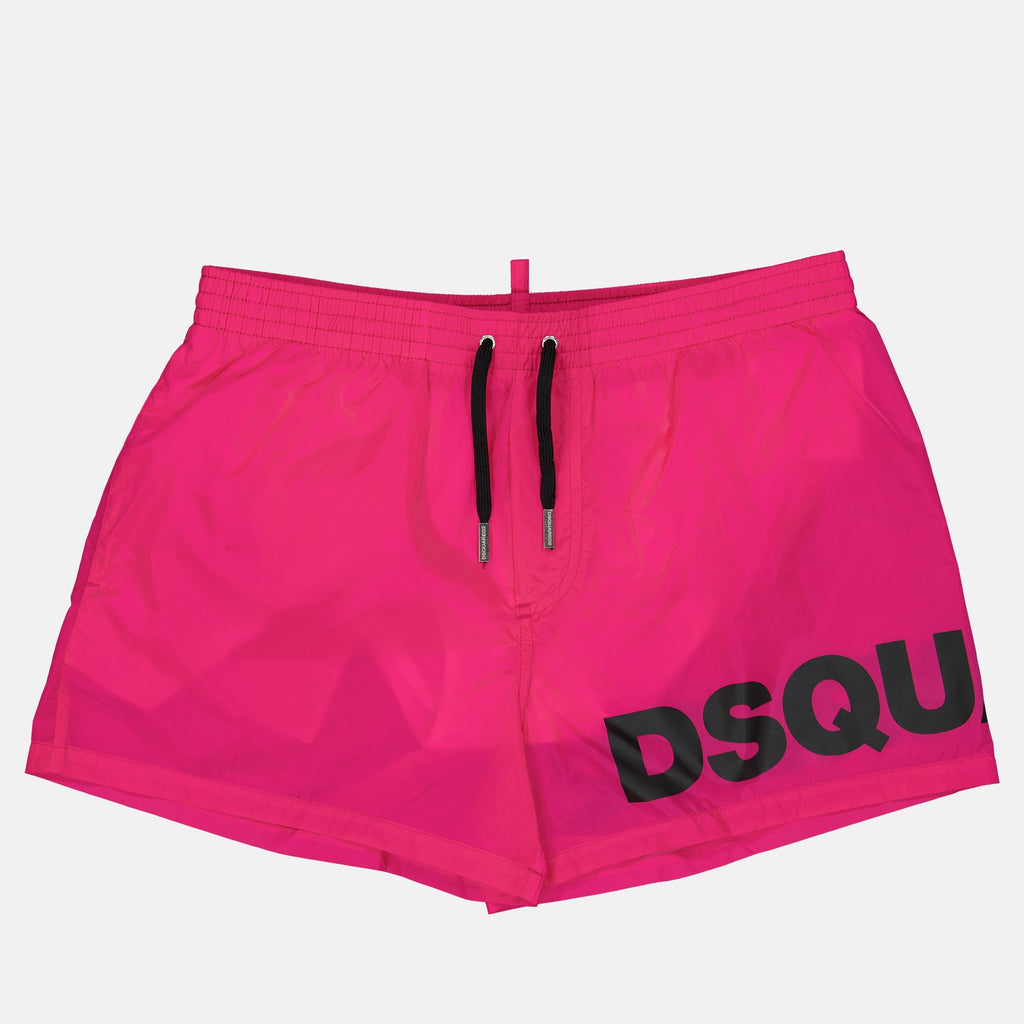 Beachwear Boxer de bain maxi logo Dsquared2 Rose Homme