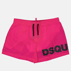 Beachwear Boxer de bain maxi logo Dsquared2 Rose Homme