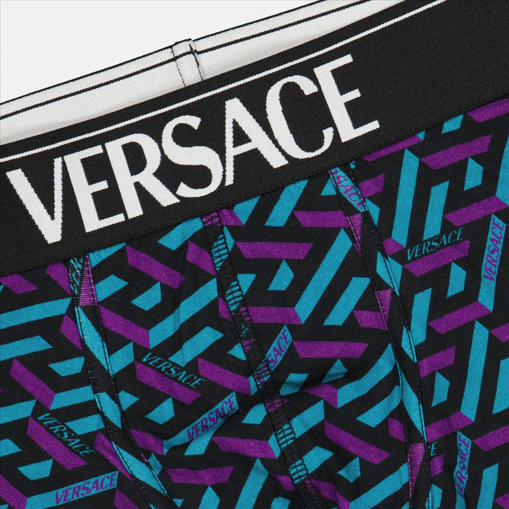 Roupa íntima e homewear Boxer Greca Versace Roxo Homme