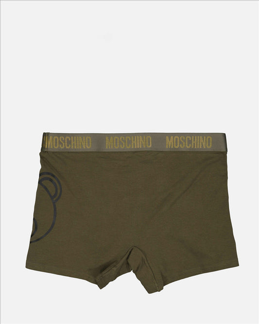 Khaki Teddy Bear signature boxer shorts