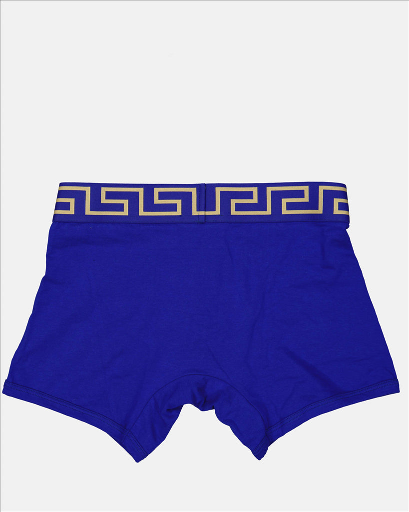 Calças Boxer Medusa Versace Azul Homme