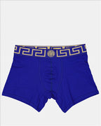 Calças Boxer Medusa Versace Azul Homme