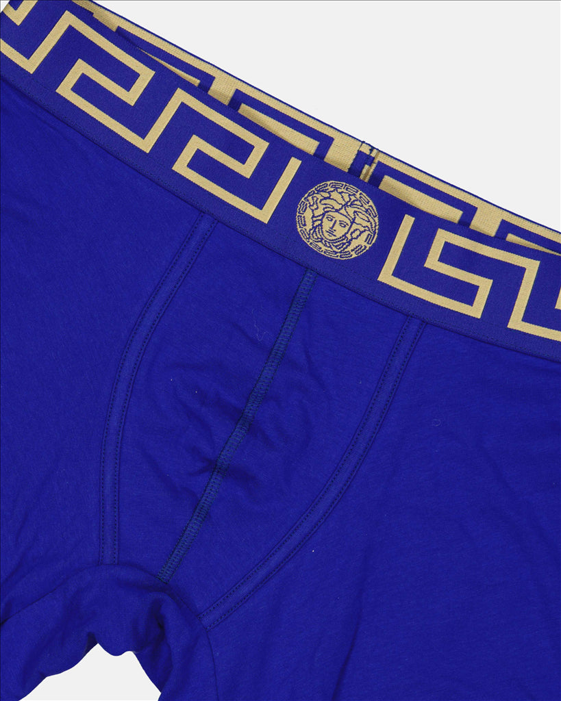 Calças Boxer Medusa Versace Azul Homme