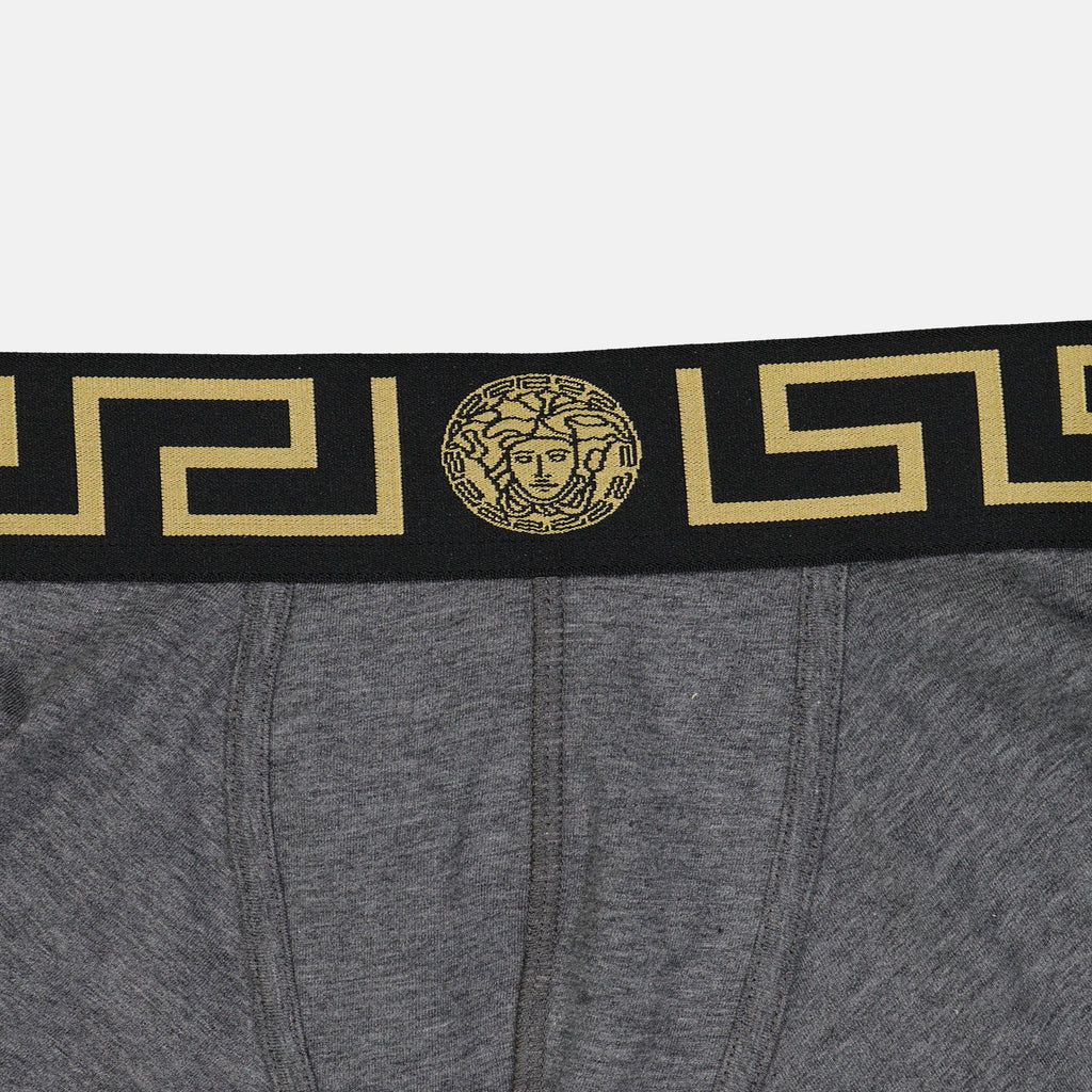 Roupa íntima e homewear Boxer Medusa Greca Versace Cinza Homme