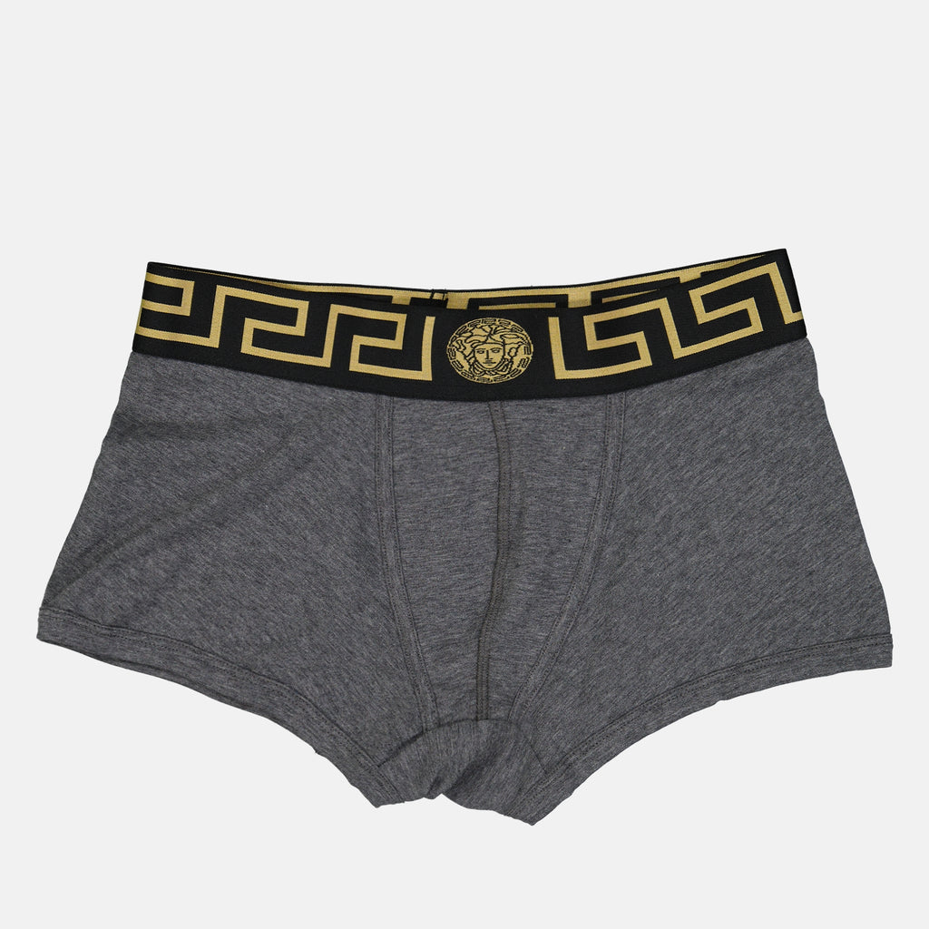 Roupa íntima e homewear Boxer Medusa Greca Versace Cinza Homme
