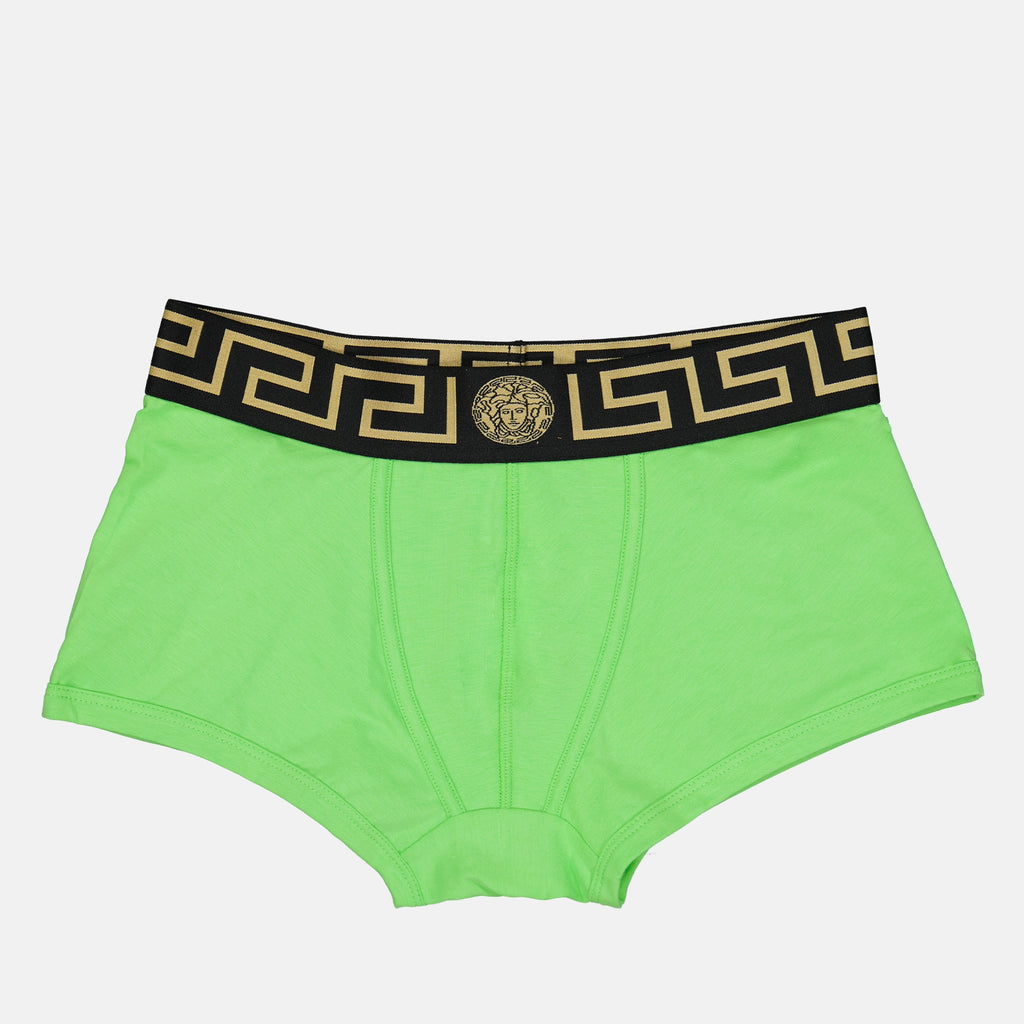 Roupa íntima e homewear Boxer Medusa Greca Versace Verde Homme