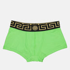 Roupa íntima e homewear Boxer Medusa Greca Versace Verde Homme