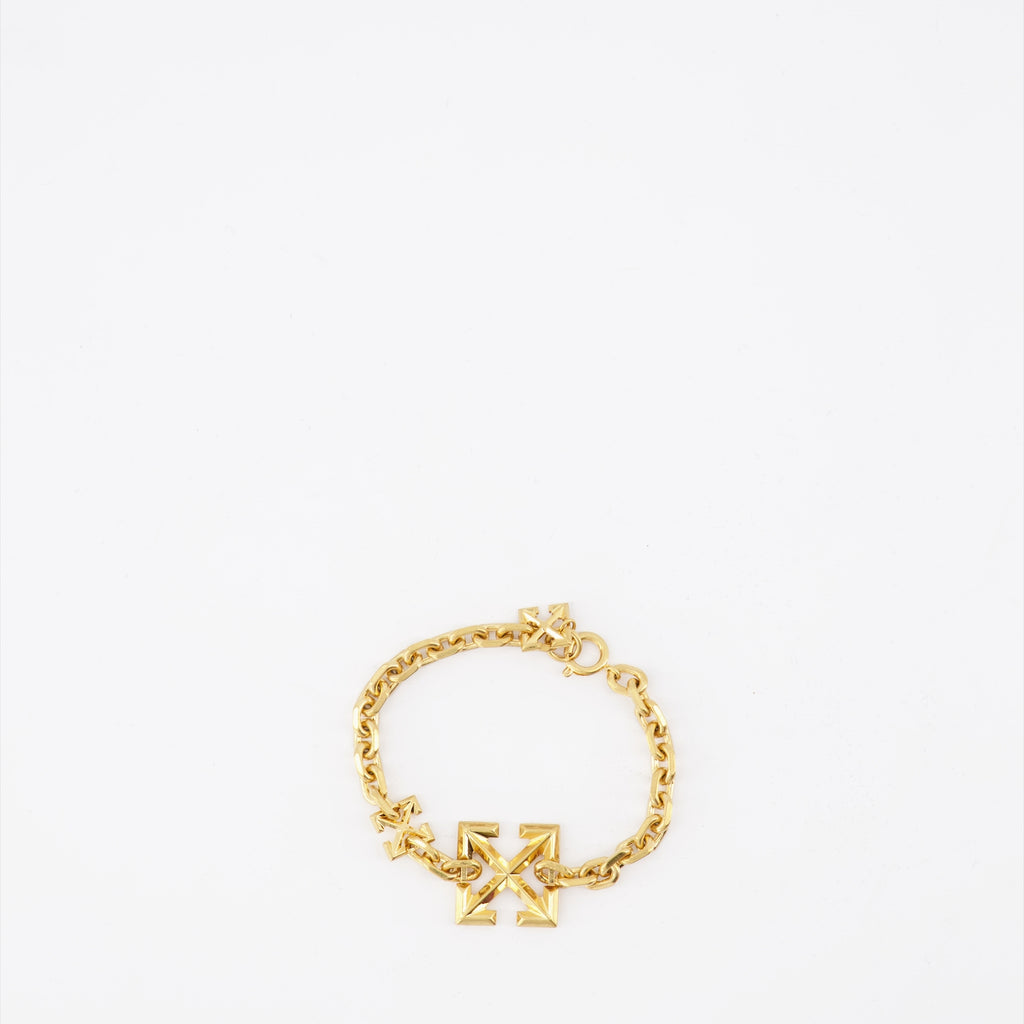 Bijoux Bracelet Arrow Off-White Doré Femme