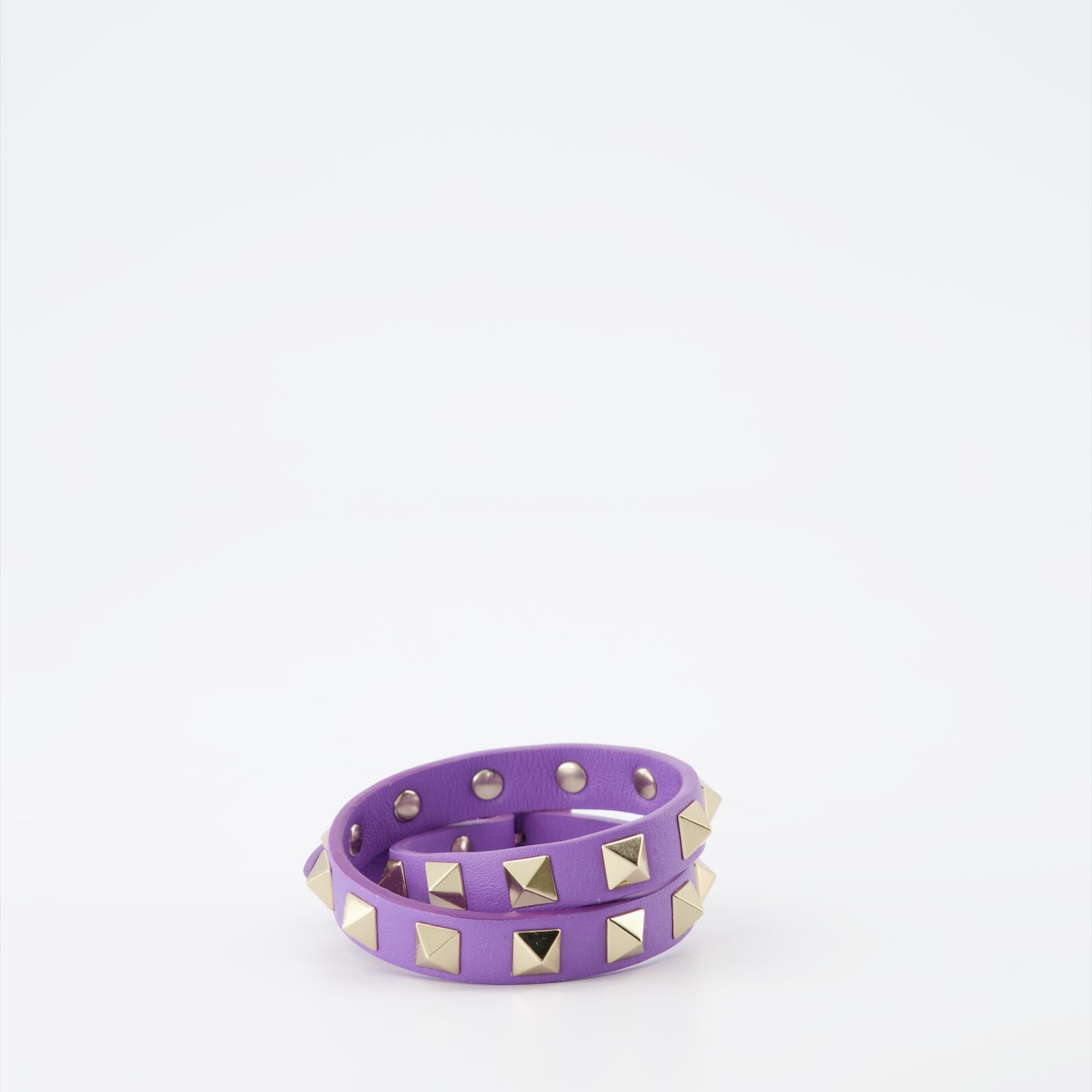 Joias Bracelet double Rockstud Valentino Garavani Roxo Femme
