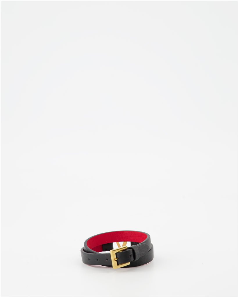 Joias Bracelet double VLogo Valentino Garavani Preto Femme