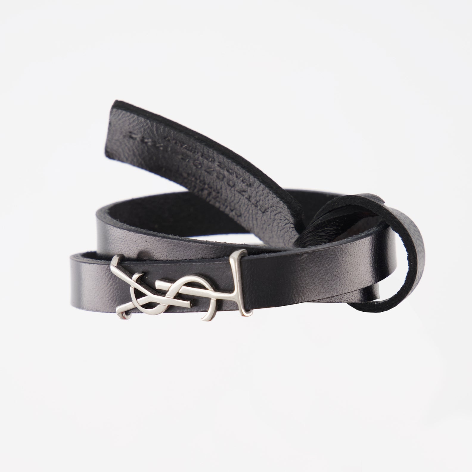 Bijoux Bracelet double YSL Opyum Saint Laurent Noir Homme