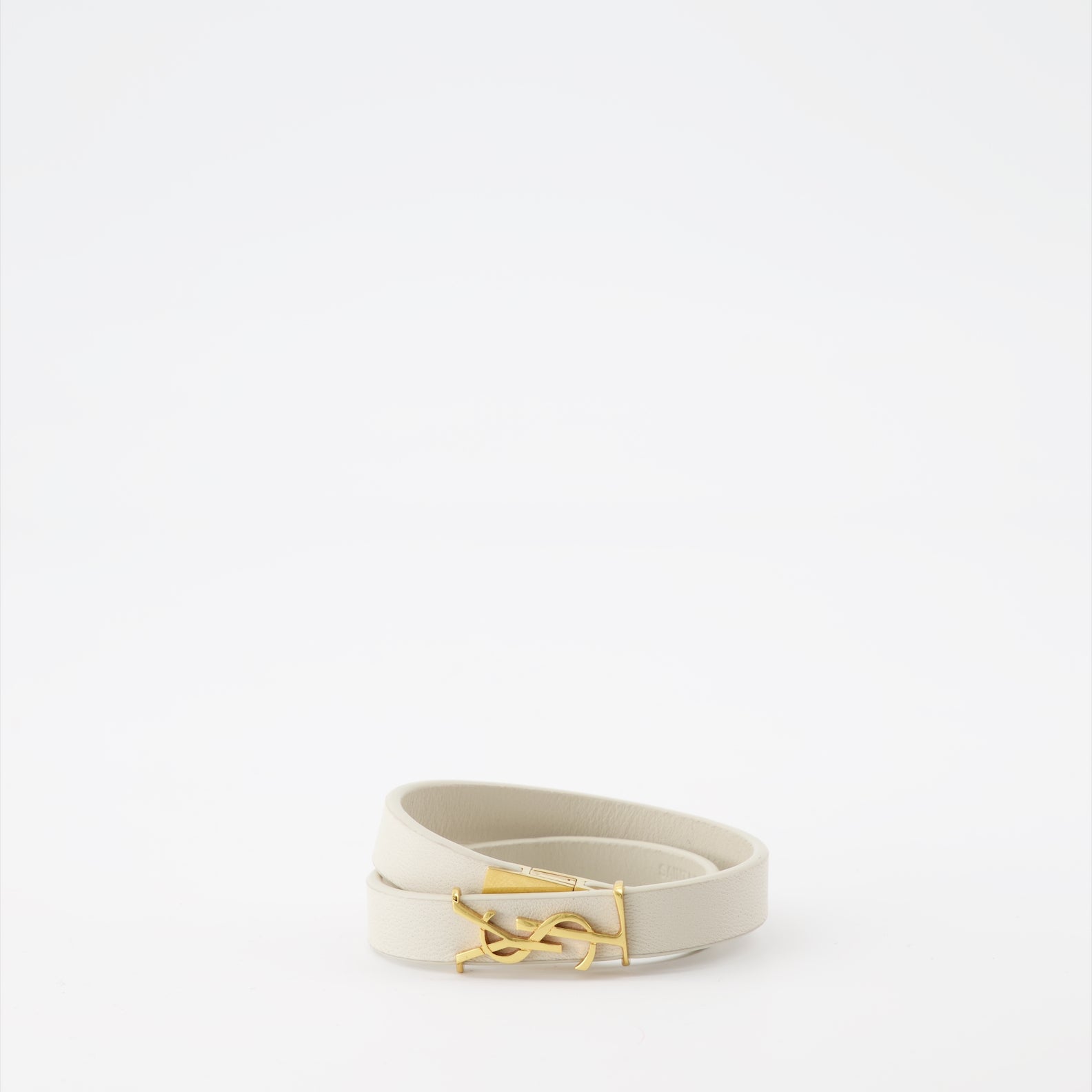 Bracelet double YSL Beige
