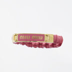 Joias Bracelet en cuir nappa Miu Miu Rosa Femme