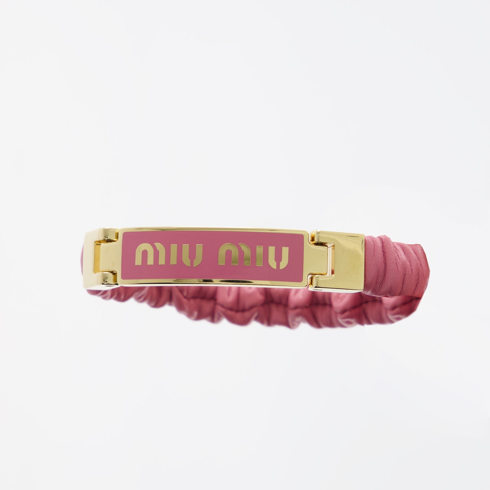 Joias Bracelet en cuir nappa Miu Miu Rosa Femme