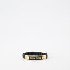Jewelry Leather bracelet Miu Miu Black Women