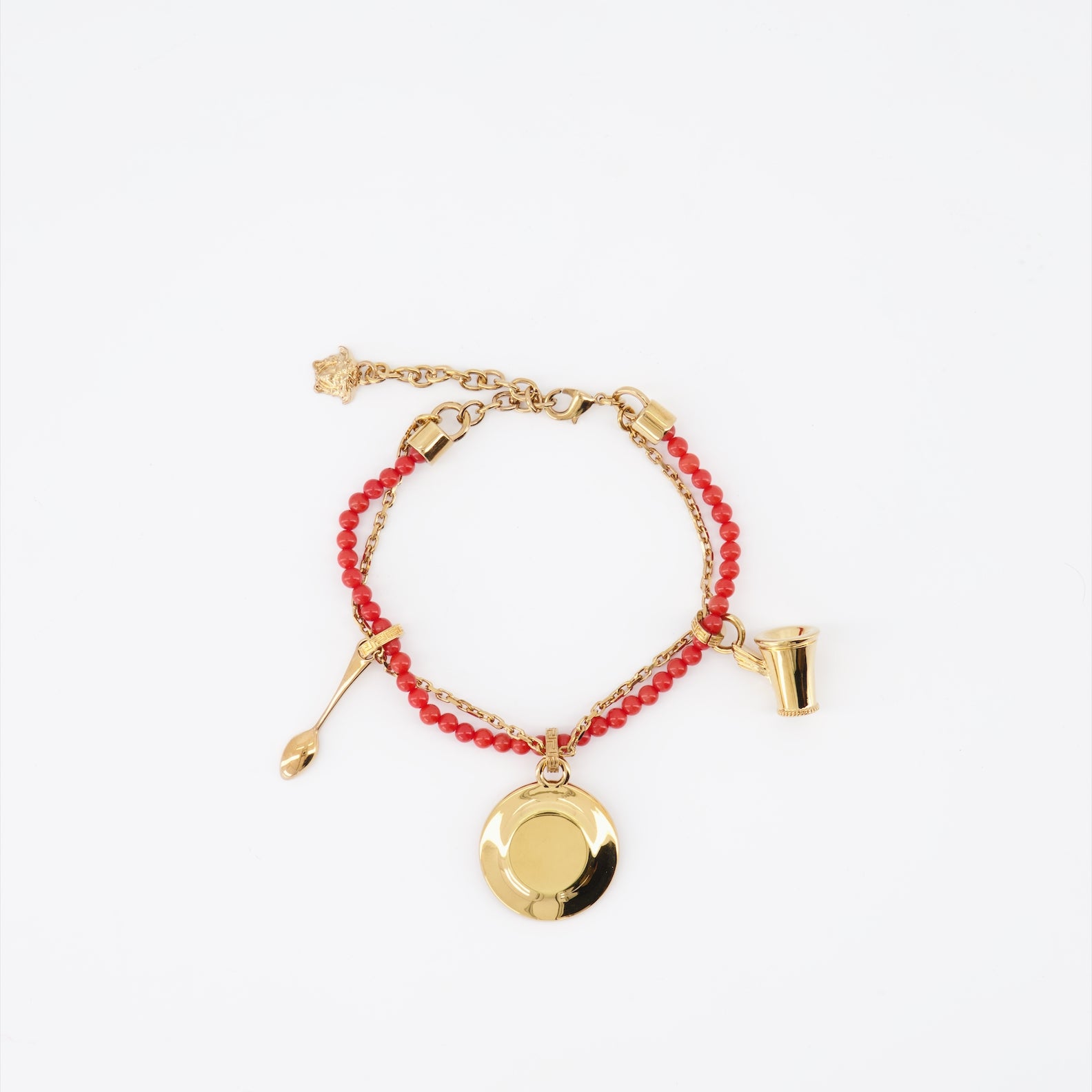 Joias Bracelet en perles Medusa Versace Vermelho Unissex