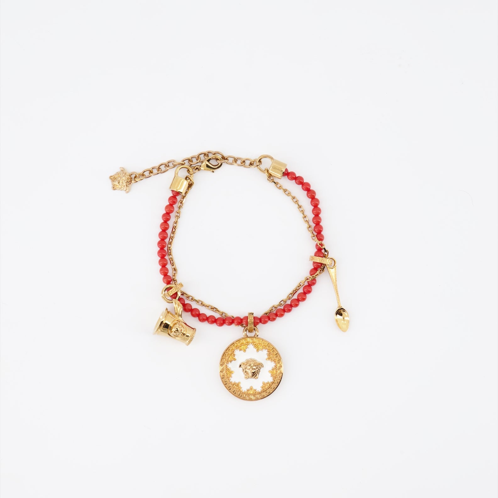Joias Bracelet en perles Medusa Versace Vermelho Unissex