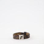 Bijoux Bracelet FF Fendi Marron Homme