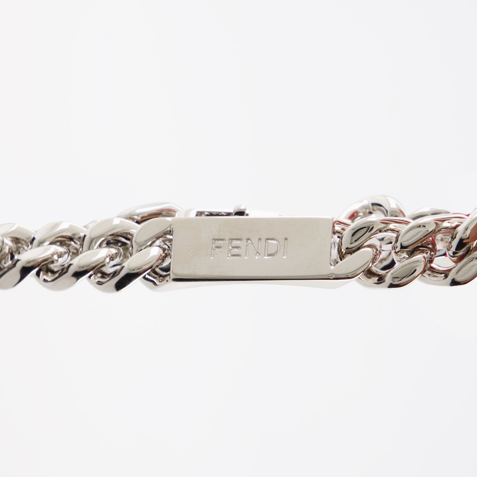 Joyería Gourmette gravée Fendi Plata Homme