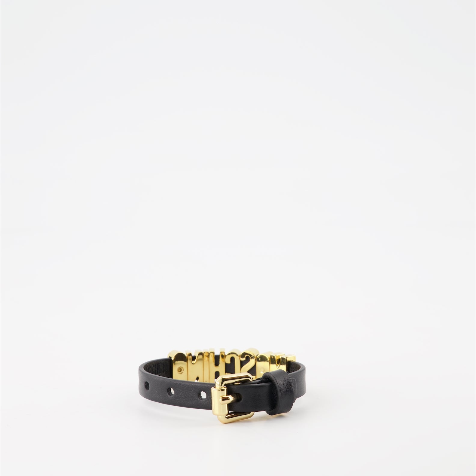 Joias Bracelet laminé Crystal Lettering Moschino Preto Femme