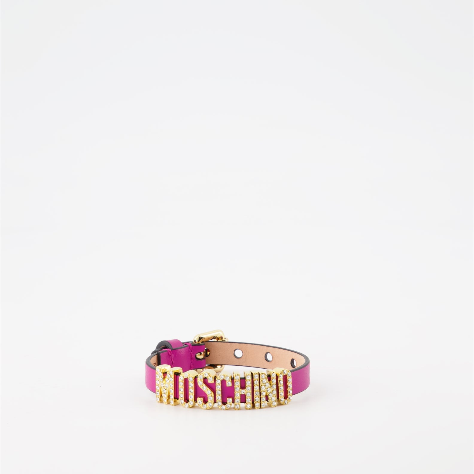 Joias Bracelet laminé Crystal Lettering Moschino Roxo Femme
