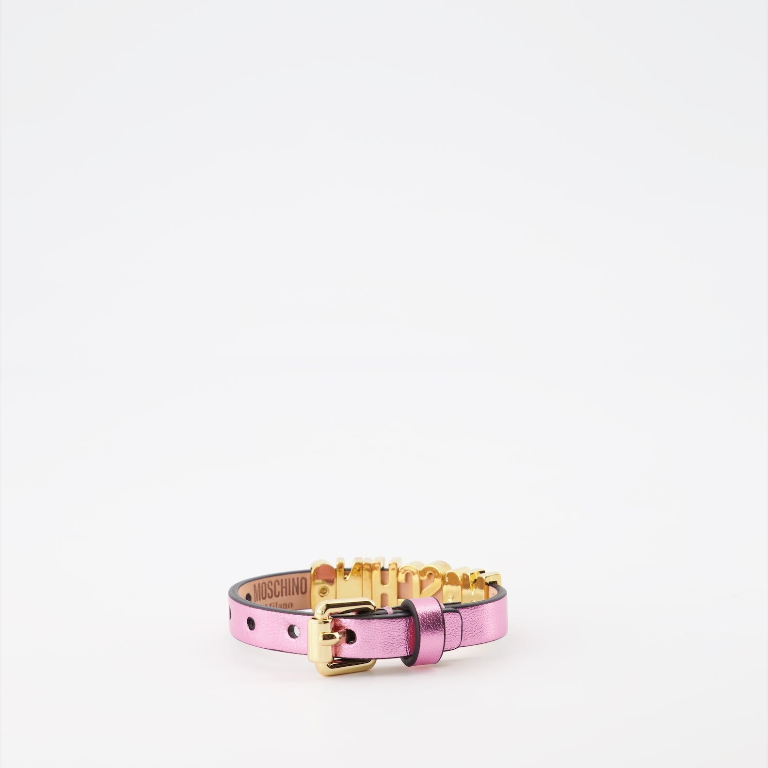 Jewelry Leather bracelet Moschino Pink Women