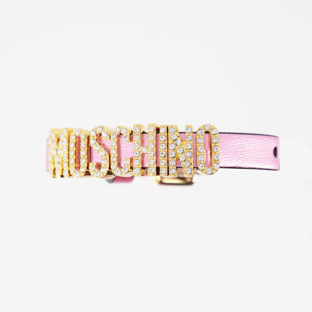 Jewelry Leather bracelet Moschino Pink Women