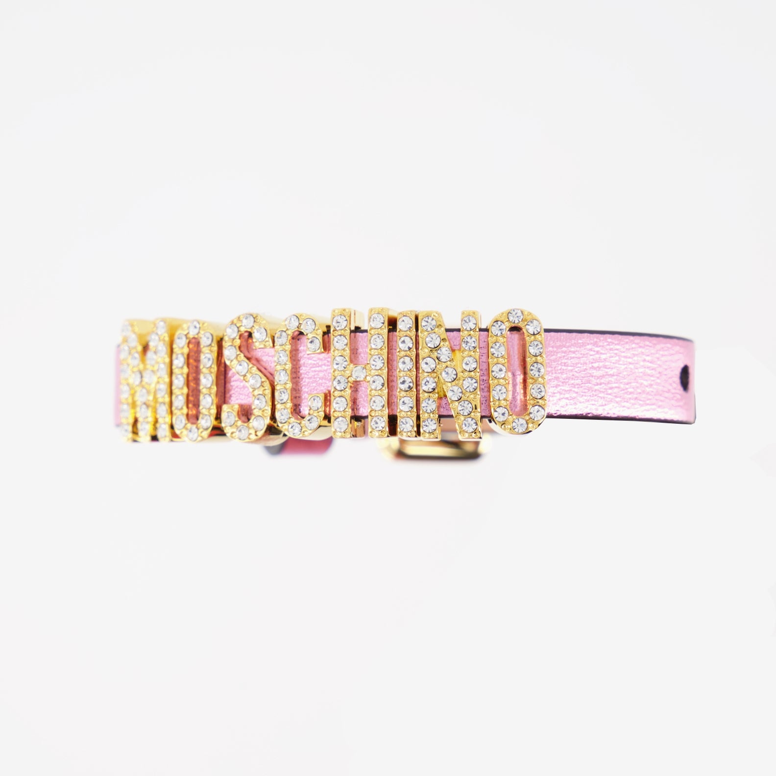 Jewelry Leather bracelet Moschino Pink Women