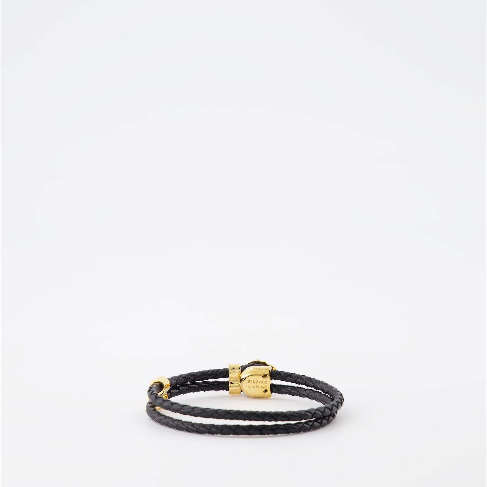 Joias Bracelet Medusa Versace Preto Homme