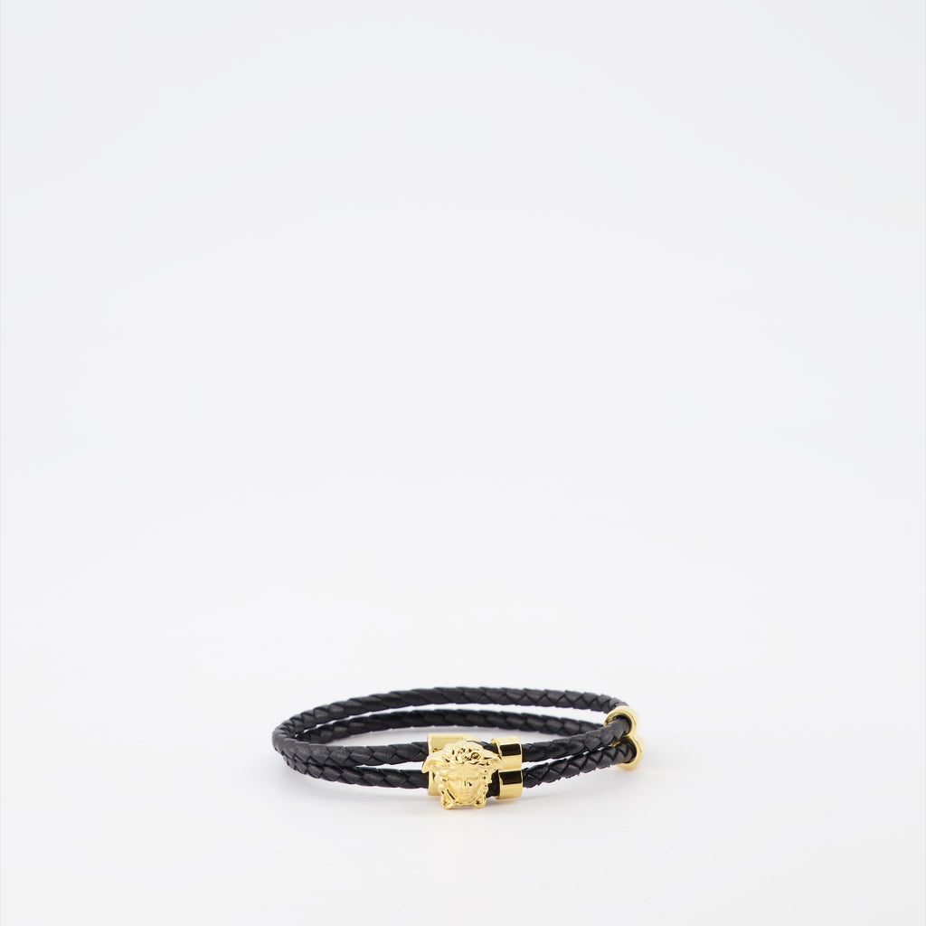Joias Bracelet Medusa Versace Preto Homme