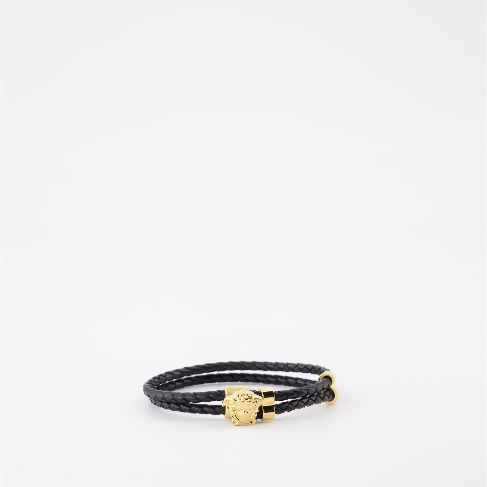 Joias Bracelet Medusa Versace Preto Homme