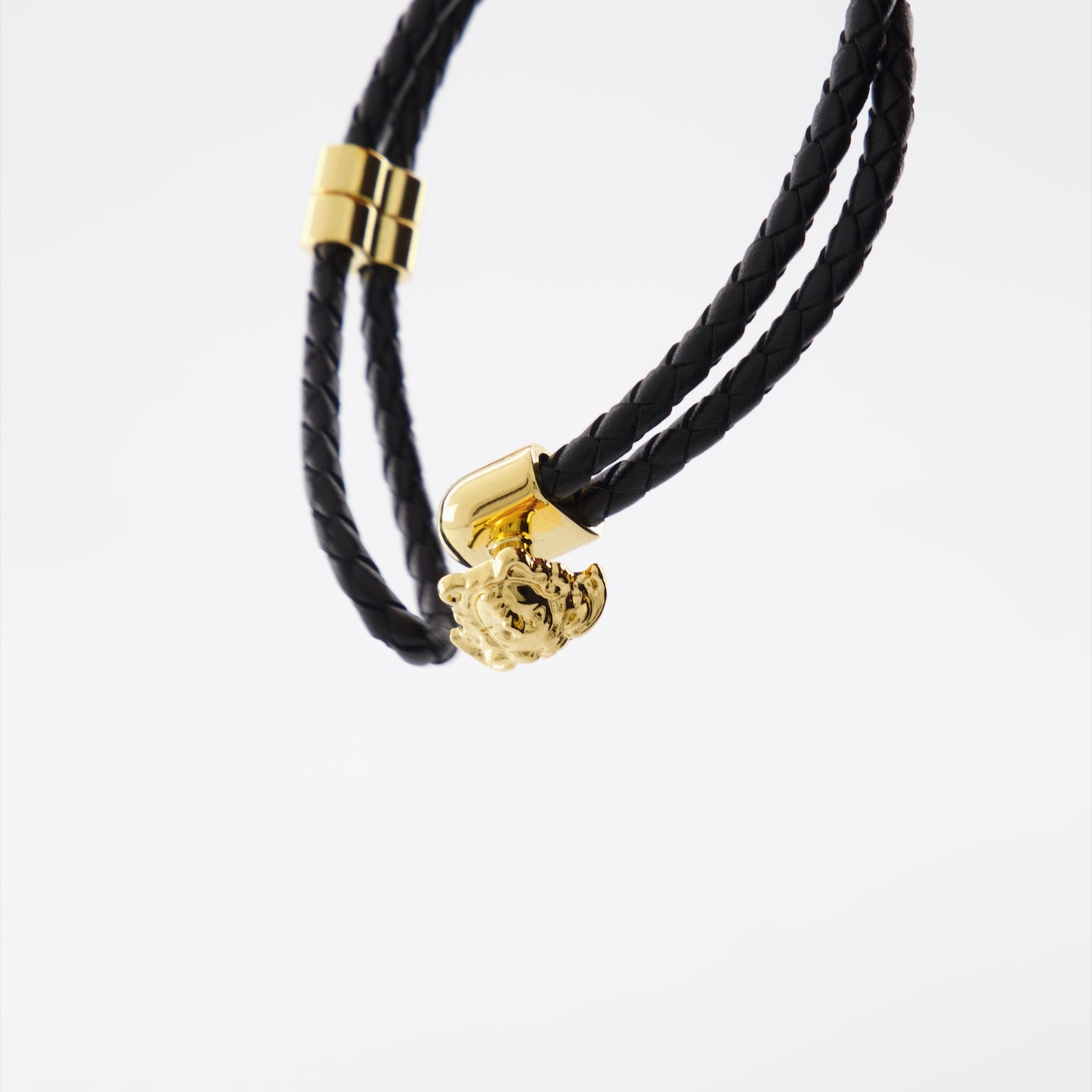 Joias Bracelet Medusa Versace Preto Homme